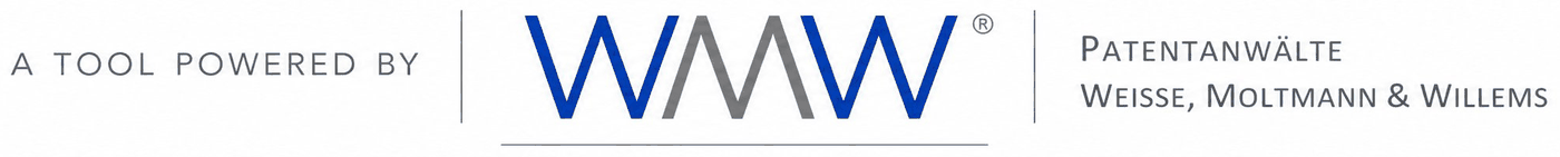 A tool powered by WMW Patentanwälte Weisse, Moltmann & Willems